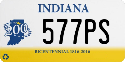 IN license plate 577PS