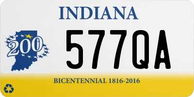 IN license plate 577QA