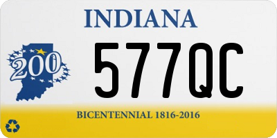 IN license plate 577QC
