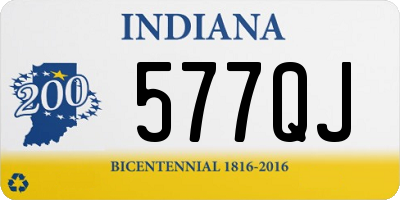 IN license plate 577QJ