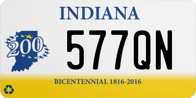 IN license plate 577QN