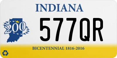 IN license plate 577QR