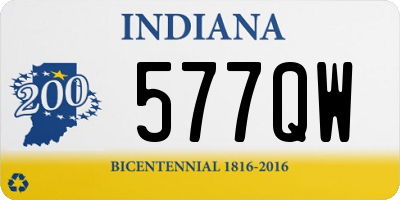 IN license plate 577QW