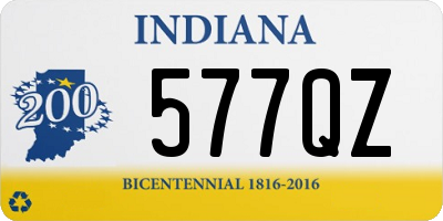 IN license plate 577QZ