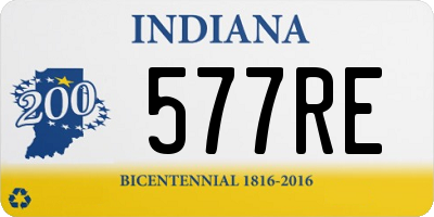 IN license plate 577RE