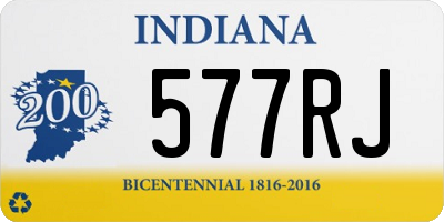 IN license plate 577RJ