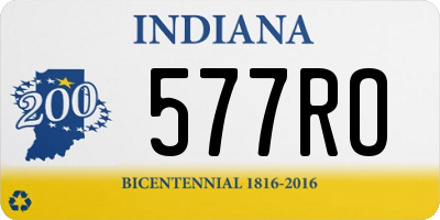 IN license plate 577RO