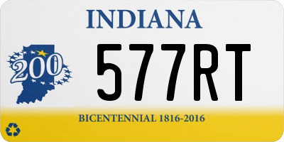 IN license plate 577RT