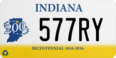 IN license plate 577RY