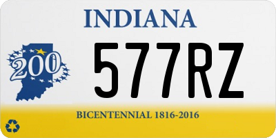 IN license plate 577RZ