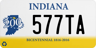 IN license plate 577TA