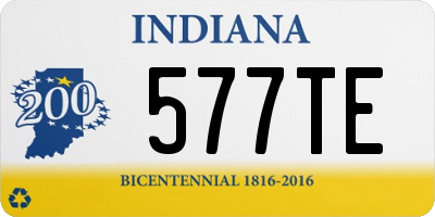 IN license plate 577TE