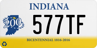 IN license plate 577TF