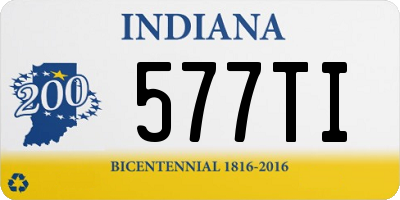 IN license plate 577TI