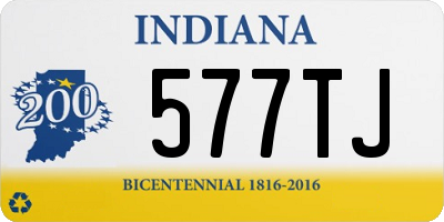 IN license plate 577TJ