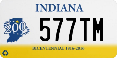 IN license plate 577TM