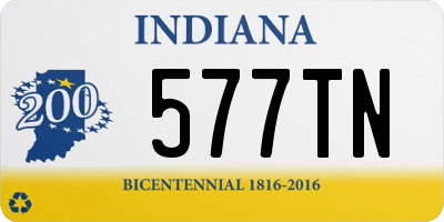 IN license plate 577TN