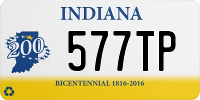 IN license plate 577TP