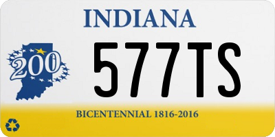 IN license plate 577TS