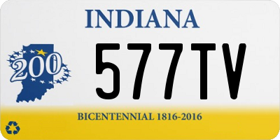 IN license plate 577TV