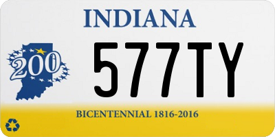 IN license plate 577TY