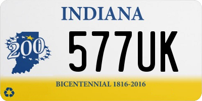 IN license plate 577UK