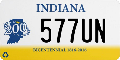 IN license plate 577UN