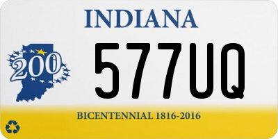 IN license plate 577UQ