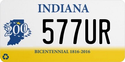 IN license plate 577UR