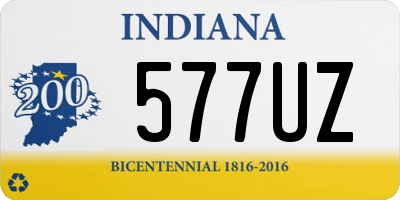 IN license plate 577UZ