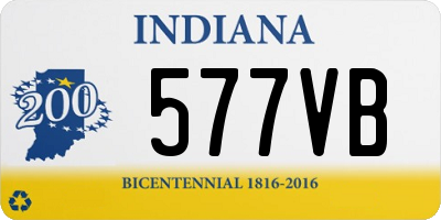 IN license plate 577VB