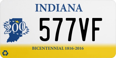 IN license plate 577VF