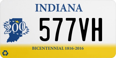 IN license plate 577VH