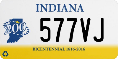 IN license plate 577VJ