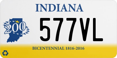 IN license plate 577VL