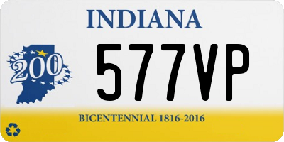 IN license plate 577VP