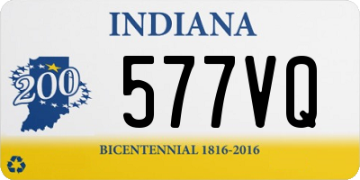 IN license plate 577VQ