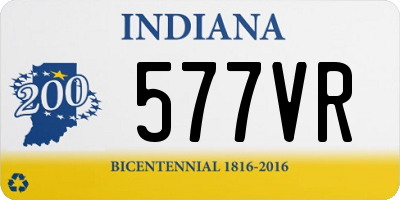 IN license plate 577VR