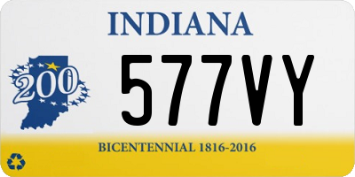 IN license plate 577VY