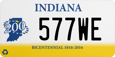 IN license plate 577WE