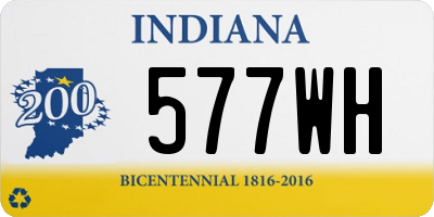 IN license plate 577WH