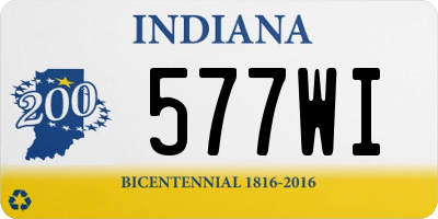 IN license plate 577WI