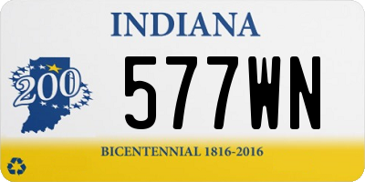 IN license plate 577WN