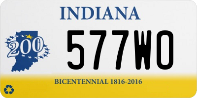 IN license plate 577WO