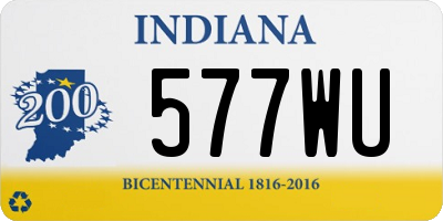 IN license plate 577WU