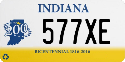 IN license plate 577XE