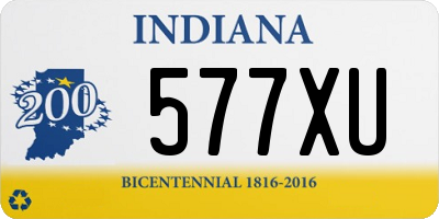 IN license plate 577XU