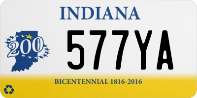 IN license plate 577YA