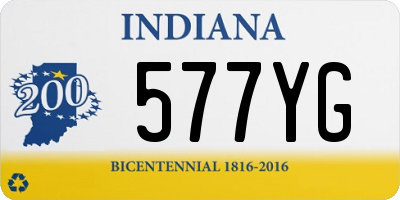 IN license plate 577YG