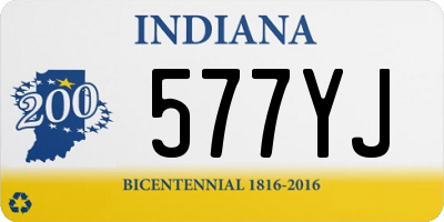 IN license plate 577YJ